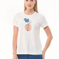 ORGANICATION T-Shirt aus Bio-Baumwolle mit Print