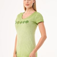 ORGANICATION Cold Pigment Dyed T-Shirt aus Bio-Baumwolle mit Baum-Print