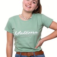 Matema T-Shirt „Kawaida Mint“ aus Biobaumwolle – Damen