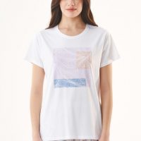 ORGANICATION T-Shirt aus Bio-Baumwolle mit Print