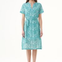 ORGANICATION Kleid aus Bio-Baumwolle mit Allover-Print