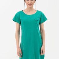 ORGANICATION Jerseykleid aus Bio-Baumwolle mit Leinen