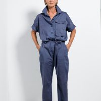 käufer (d) sein ALL UPCYCLED Jumpsuit Taubenblau