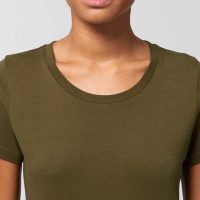 YTWOO Basic T-Shirt Damen, Bio-Baumwolle, enganliegend, 16 Farben, XS-2XL