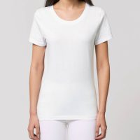 YTWOO Basic T-Shirt Damen Schwarz und Weiß, Bio-Baumwolle