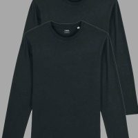 YTWOO 2er Pack Herren Langarmshirts, Longsleeve; verschiedene Farbkombi