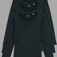 YTWOO 3er Pack Damen Langarm T-Shirt, Longsleeve, Mehrfachpack