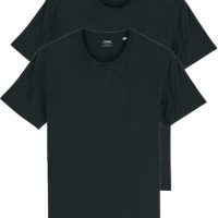 YTWOO 2er Pack Basic Bio T-Shirts für Damen/Herren, viele Farbkombinationen