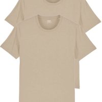 YTWOO 2er Pack Basic Bio T-Shirts für Damen/Herren, viele Farbkombinationen