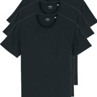 YTWOO 3er Pack Basic Bio T-Shirts für Sie und Ihn, viele Farbkombinationen