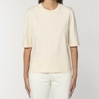 YTWOO Dickes Boxy T-Shirt für Damen, Premium Bio Baumwolle