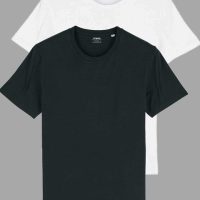 YTWOO 2er Pack Basic Bio T-Shirts für Damen/Herren, viele Farbkombinationen
