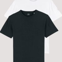 YTWOO 2er Pack Herren schweres Bio T-Shirt Männer, Premium Basic Shirt.