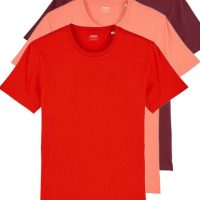 YTWOO 3er Pack Basic Bio T-Shirts für Sie und Ihn, viele Farbkombinationen
