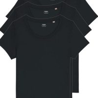 YTWOO 3er Pack Damen Basic T-Shirt aus reiner Bio Baumwolle | sparen im Set