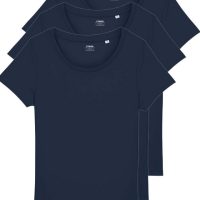 YTWOO 3er Pack Damen Basic T-Shirt aus reiner Bio Baumwolle | sparen im Set