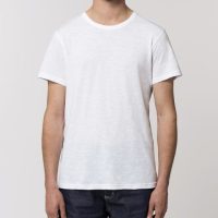 YTWOO Sehr leichtes Basic T-Shirt Herren aus  Bio-Baumwolle mit Slub Optik