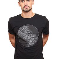 YTWOO Herren T-Shirt mit Schallplatte