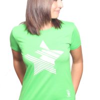 YTWOO Damen T-Shirt mit Stern aus 100% Baumwolle (Bio)