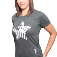 YTWOO Damen T-Shirt mit Stern aus 100% Baumwolle (Bio)