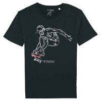 YTWOO Skate for Live, Herren T-Shirt mit Skater als Motiv. Skater Bio Shirt