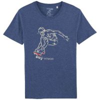 YTWOO Skate for Live, Herren T-Shirt mit Skater als Motiv. Skater Bio Shirt