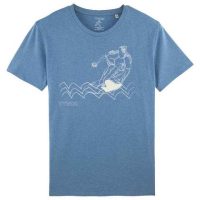 YTWOO Herren T-Shirt mit Wellenreiter, Surfer Bio Shirt