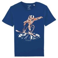 YTWOO Bio Tshirt mit Snowbord in Indy Grab Style als Motiv. Bio Shirt