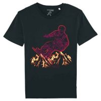 YTWOO Bio Tshirt mit Snowbord in Free Style als Motiv. Bio Shirt