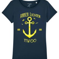 YTWOO Anker Lichten. Damen Bio T-Shirt mit einem Anker als Motiv.