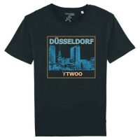 YTWOO Düsseldorf, Herren Bio T-Shirt. Düsseldorfer Medienhafen