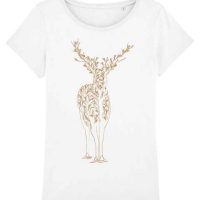 YTWOO Damen T-Shirt Hirsch