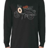 YTWOO Herren Langarmshirt mit Scooter