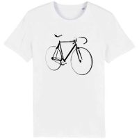 YTWOO Bio T-Shirt mit Fahrrad, Rennrad, Bike, Rad als Motiv.