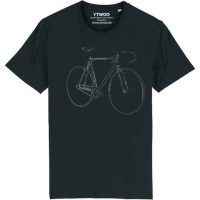 YTWOO Bio T-Shirt mit Fahrrad, Rennrad, Bike, Rad als Motiv.