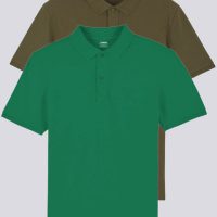 YTWOO 2er Pack Herren Poloshirt aus Bio-Baumwolle