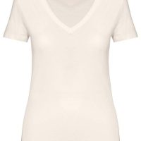 YTWOO Damen Tshirt mit V-Ausschnitt aus 100% Bio-Baumwolle