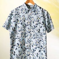 YTWOO Herren Hawaii Hemd | Bio -Baumwolle-Leinen-Mix | Aloha Shirt | Kurzarm Hemd