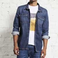 Wunderwerk Herren Jeanshemd aus Bio-Baumwolle „Heavy duty denim shirt jacket“