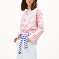 ARMEDANGELS FRANKAA STRIPE – Damen Sweatshirt aus Bio-Baumwolle