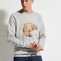 Wunderwerk Herren Pullover aus Bio-Baumwolle „croissant embroidery“
