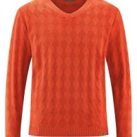 HempAge Herren Herren Pullover V-Ausschnitt Hanf Bio Baumwolle