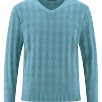 HempAge Herren Herren Pullover V-Ausschnitt Hanf Bio Baumwolle