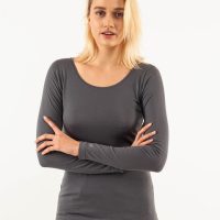 Alma & Lovis Ringel-Jerseyshirt aus Bio-Baumwolle | Melange Shirt