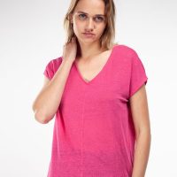 Alma & Lovis V-Neck Shirt im Loose-Fit aus reinem Leinen | Linen V-Neck