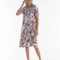 Alma & Lovis Maxi Kleid mit Blütenprint auf EcoVero | Flower Dress