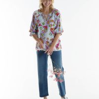 Alma & Lovis Legere Bluse mit Blütenprint auf EcoVero | Flower Blouse