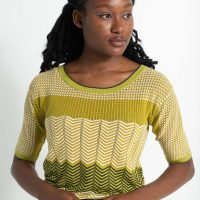 Alma & Lovis Muster-Pullover aus Bio-Baumwolle | Geo Shirt