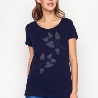 GREENBOMB T-Shirt Loves Plants Leaves Heart