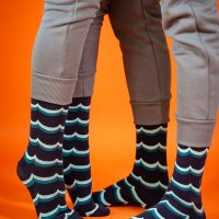GREENBOMB Abstract Water Waves – Socken für Herren